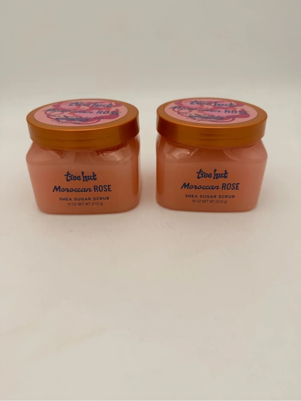 Set Of 2 Moroccan Rose Shea Sugar Scrub - Pink